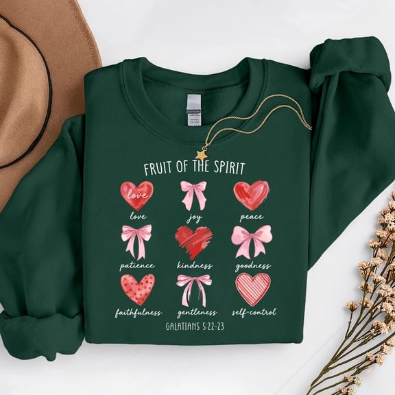 Fruit Of The Spirit Christian Hearts Galatians 5:22-23 – T-Shirt, Hoodie & Sweatshirt – Faith-Based Apparel – Spiritual