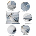 thumbnail image 5 of Pillow Covers 16x16 Inch, Painted Pelican Linen Pillowcase with Invisible Zipper, Ocean Birds Modernism Retro Decorative Throw Pillow Covers Cushion Case for Couch Sofa Bed Living Room, 5 of 9