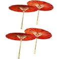 thumbnail image 3 of TJ Global PACK OF 4 Japanese Chinese Kids Size 22" Umbrella Parasol For Wedding Parties, Photography, Costumes, Cosplay, Decoration And Other Events - 4 Umbrellas (Red), 3 of 3