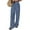 Blue, variant on CCRFTGI Sweatpants Women Wide-Leg Baggy Casual Palazzo Pants Loose Fit Elastic Waist Embroidery Lace Trousers Trendy Fall Winter Sweatpants with Pockets Camel XL