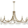 thumbnail image 5 of Kameron 10-Light Chandelier in Warm Brass, 5 of 6