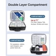 thumbnail image 3 of Organizer Travel Case Large, Hard Case for Electronics with  Strap, Fits for iPad (Up to 11''), Tech Gifts, 3 of 6