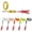 C1-2.8"-3/8oz-6color, variant on Swim or Jig Fishing Spinner Baits for Freshwater and Saltwater, Rooster Tail Fishing Lures for Trout Bass Walleye Crappie Salmon Pike, Blade Bait with Copper Blade
