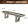 thumbnail image 2 of Aurora 11 ft Outdoor Shuffleboard, MgO Concrete with Steel Frame, All-Weather Playfield, Slide Scorers, Cover & 8 Pucks Included by Barrington, 2 of 8