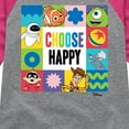thumbnail image 3 of Disney - Choose Happy - Toddler & Youth Girls Raglan Graphic T-Shirt, 3 of 5