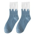 thumbnail image 5 of Tiqkatyck Ankle Socks Clearance, Women's Autumn and Winter Striped Blue Plaid Sports Socks Compression Socks for Women Crew Socks for Women No Show Socks Womens Blue One Size, 5 of 9
