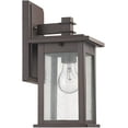 thumbnail image 2 of RADIANCE Goods Transitional 1 Light Rubbed Bronze Outdoor Wall Sconce 12" Height, 2 of 2