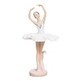 thumbnail image 1 of Figura de bailarina, regalo de recuerdo, regalo de cumpleaños, obra de arte, artesanía de personajes modernos Blanco, 1 of 9