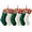 D-6pcs Green White, variant on Ayieyill 6 Pcs Christmas Stockings Personalized, 18 inches Large Cable Knitted Christmas Stockings with Names Tags, Christmas Decoration