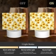 thumbnail image 3 of Fotbe Artistic Marble Pattern Sunflower Pattern Acrylic Night Light Gift with 3 Color ModesTouch-Sensitive LED Lamp Perfect Gift for Mother's Day, Birthday, or Christmas, 3 of 9
