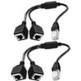 thumbnail image 4 of Pushtek RJ45 Network 1 to 2 Port Ethernet Adapter Splitter, 4 of 9