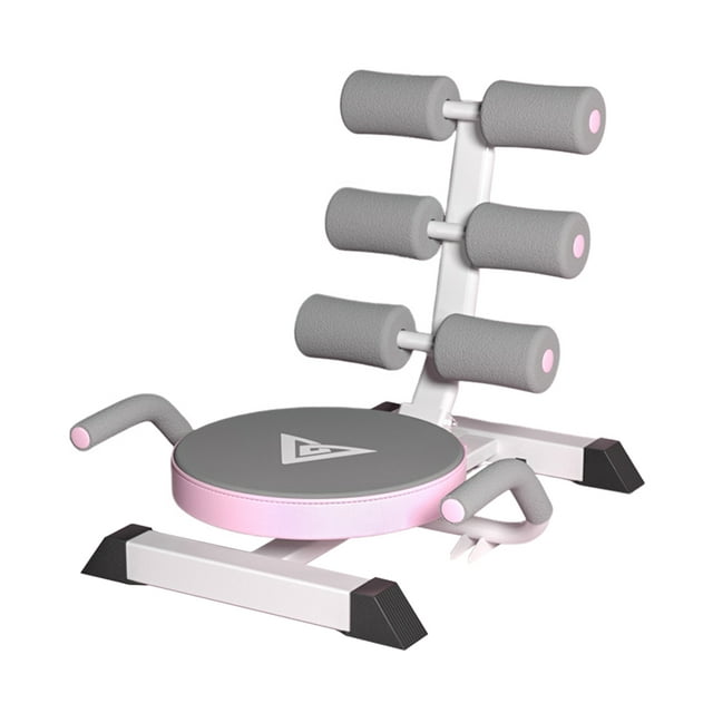 MotorGenic Machine d'Entraînement Pliable Ab Crunch – Équipement d'Entraînement à Noyau Ajustable pour Gym à Domicile, Tonification et Renforcement Abs Rose