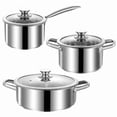 thumbnail image 1 of Set de utensilios de cocina SHEUMNT de acero inoxidable, 6 piezas, inducción, 1 of 6