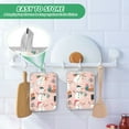 thumbnail image 4 of Yayeee Pot Holders Kitchen Heat Resistant with Pocket 7"x9.8" Cotton Oven Cooking Hot Pads, Christmas Snowman, 4 of 7