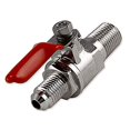 thumbnail image 2 of Bev Rite Valve d'Arrêt Filetée MFL Air / CO2 1/4 NPT x 1/4 Pouces MFL Filetée, 1/4 Pouces MFL Filetée, Argent, 2 of 3