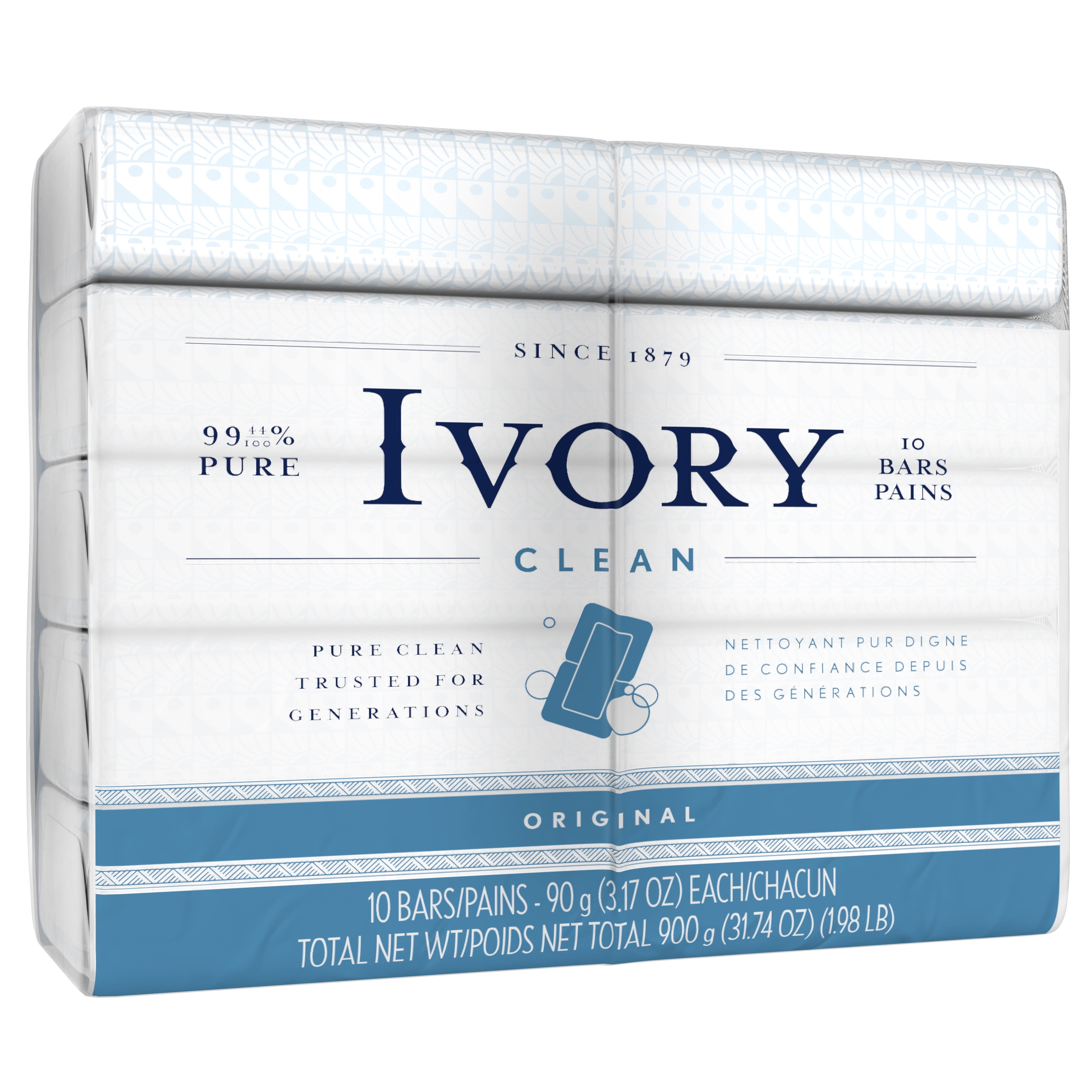 Ivory Bar Soap Original Scent 3.17oz, 10 count - Walmart.com