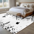 thumbnail image 4 of Rectangle Area Rugs 5 x 8 Ft, Black Spring Botanical Non-Slip Residential Carpet, Weeping Eucalyptus Butterfly Indoor Crawling Mats Runner Rugs for Living Room/Dining Room/Bedroom, 4 of 8