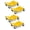 Yellow | 4-pack, variant on Kicctian 2 Pack Wheel Dolly, Heavy Duty 3000Lbs Capacity Vehicle Dolly, 360° Rotational with Lockable Casters, Anti-Skid Plate, Vehicle Moving for Cars, Trucks, Motorcycles, Black