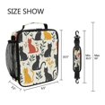 thumbnail image 5 of Square Lunch Bag 10.5*3.5*9.5 Inches Cooler Bag Lunch Bag Insulation Portable Durable Fashion Colorful Beautiful Kittens, 5 of 6