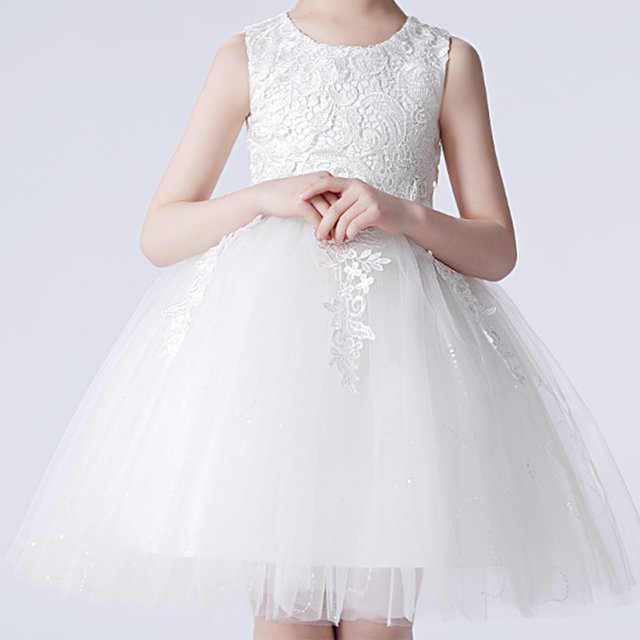 TopLLC Robes pour Filles 4a-9a Robe en Tulle à Fleurs pour Fille Princesse Concours Anniversaire Fête Mariage Formelle Longue au Sol Danse Soirée Robe Maxi Robe en Tulle