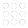 thumbnail image 1 of Diadema de perlas de gran tamaño hecha a mano con cuentas para accesorios para el cabello de adultos, diadema de perlas brillantes, artículo digno de regalo, 1 of 5