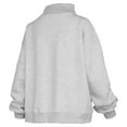thumbnail image 3 of Women's Pressbox Gray Tennessee Volunteers Oversized Nelson Mock Neck Sweatshirt, 3 of 3