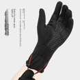 thumbnail image 3 of Guantes de esquí de invierno cálidos a prueba de frío para hombres y mujeres, de terciopelo, para deportes al aire libre, resistentes al viento, impermeables, con pantalla táctil, 3 of 5