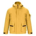 thumbnail image 4 of Wavsuf Winter Puffer Jacket Mens Jackets Heavyweight for Men Windbreaker Yellow Size L, 4 of 6