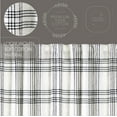 thumbnail image 5 of VHC Brands Plaid Curtain Panel, Black, 84x40, Set of 2, 5 of 5