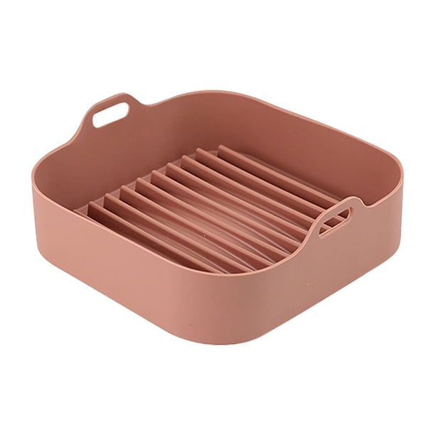 Aire Fryer Silicona Pote Horno Cesta Fried Pollo Pizza Hornear Reemplazo Lavable Pan Pan Hogar Cocina Torta Accesorios Accesorios Café Sweethay HA059263-01
