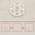 thumbnail image 1 of TEHAUX 100Set Snap Fasteners for Sewing Dark Snap Buttons Round White for Clothing Accessories Craft Projects, 1 of 5