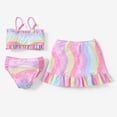 thumbnail image 2 of Barbie Toddler Girls Swimsuits Magical Rainbow Mermaid Bikinis 3 Pieces Outfit Set Gifts Sizes 3-10, 2 of 7