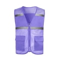 thumbnail image 2 of Purcolt Boys High Visibility Mesh Vests Summer Casual Reflective Full Zipper Safety Vest Sleeveless Jackets with Pockets for Outdoor Cycling Skiing, 2 of 9