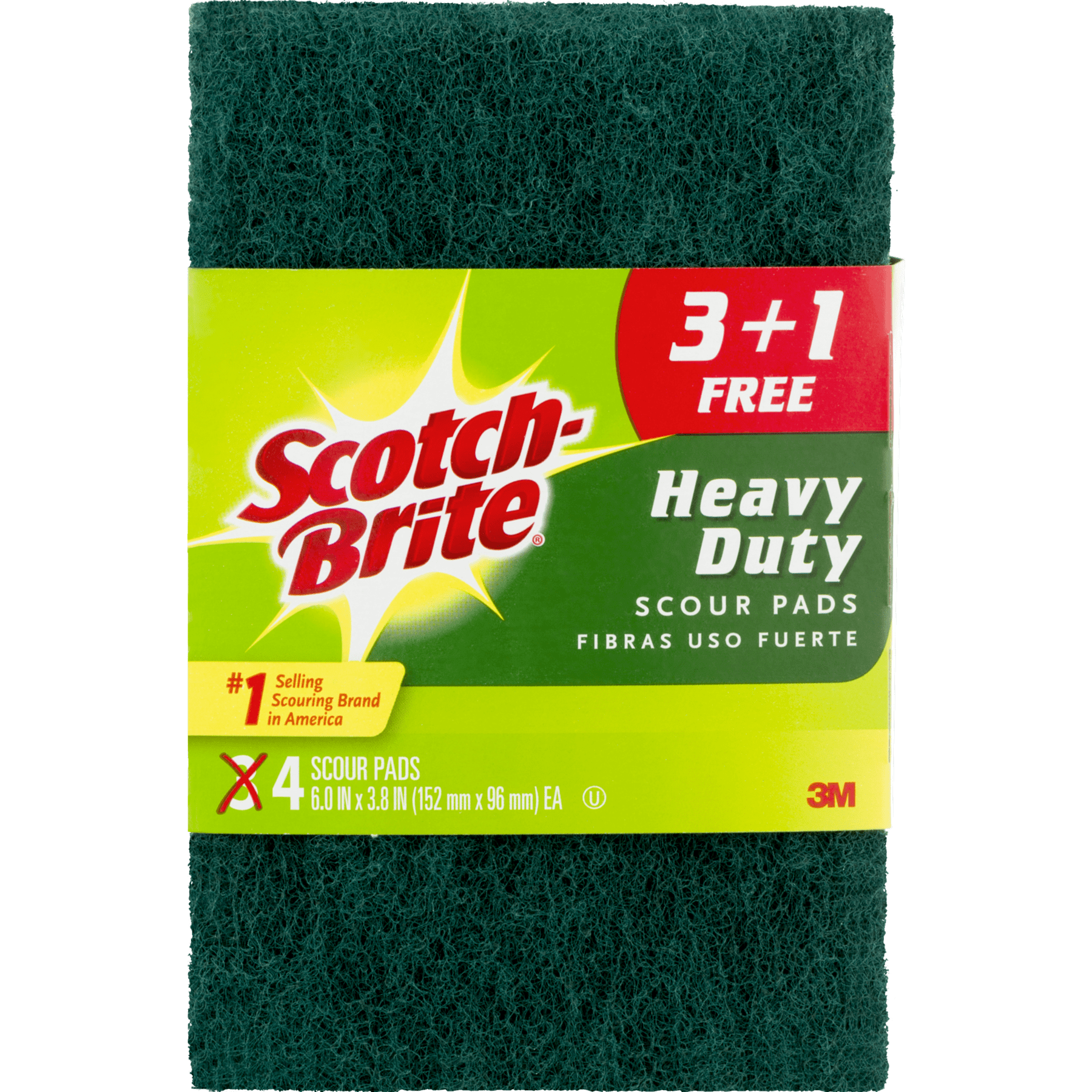 Scotch-Brite Heavy Duty Scour Pads - 4 CT4.0 CT