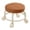 Coffee, variant on Low Rolling Stool Small Round Swivel Caster Seat with Wheels, Portable Mini Mechanic Stool for Living Room Office, Compact Space Saving Shoe Stool for Home and Workshop Use, White