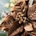 thumbnail image 2 of Artificial Brown Poinsettia Stem Multicolor 32"H, 2 of 2