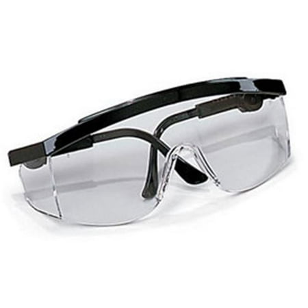 

Crews Tomahawk Wraparound Glasses - Clear Lens - Black Frame