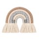 thumbnail image 1 of Colgante de pared arcoíris bohemio tejido en macramé con borlas, hecho a mano, hermoso, 1 of 8