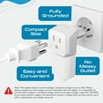thumbnail image 4 of Ceptics CT-12A Italy Travel Adapter Plug - Type L (3-Pack), 4 of 10