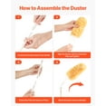 thumbnail image 5 of VEVOR Duster Refills, Heavy Duty Dusters for Cleaning, 3 ft Extendable Handle with 10 Refills, Reusable Non-woven Fabric 360° Cleaning Kit for Dusting Furniture, Blinds, Ceiling Fans, Walls, Corners, 5 of 9