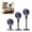 Purple, variant on Zguuel Telescopic Oscillating Standing Floor Fan, 5-Speed USB Rechargeable Pedestal Fan with 8H Timer & 90° Swing, Adjustable Height Portable Tower Fan for Bedroom Home Office
