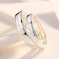 thumbnail image 4 of Anillos de Plata de Ley 925 TUNC Ajustables de Pareja, 4 of 5