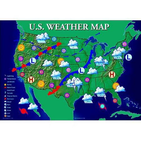 Mark Twain Interactive United States Weather Map - Walmart.com