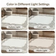 thumbnail image 7 of ODIKA 6'x9' Washable Area Rug Easy Care, Non-Shedding, Wave With Modern Geometric Border And Marble Swirl Abstract Minimalist Refined for Queen Size Bedroom Under Bed Master Suite, 7 of 7