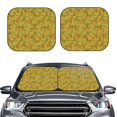 thumbnail image 2 of Goofa Corn 6 Pattern 2 Piece Car Windshield Sun Shade Foldable | Front Windshield Shade for Sun, Heat and UV Rays | Sunshade for Car Front Window-Large, 2 of 7
