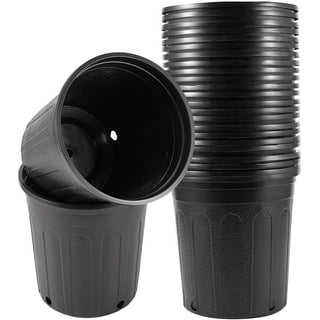 Viagrow 50 Gal. Trade Pot, Black Round Plastic Nursery Garden Pots