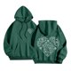 thumbnail image 5 of MHFRRA Sudadera con Capucha Estampada de Color Sólido para Hombre y Mujer, Abrigo Cálido y Cómodo de Invierno Verde oscuro, 5 of 7