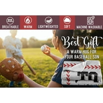 Baseball Gifts Blanket for Boys, to My Son Gifts from Mom Dad Flannel Blankets, Throw for Teen Sports Fans Kids Adults 60" x 50"