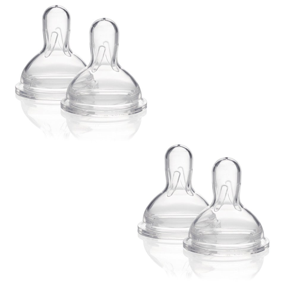 Medela Wide Base Nipple- Medium Flow (2 packs of 3)