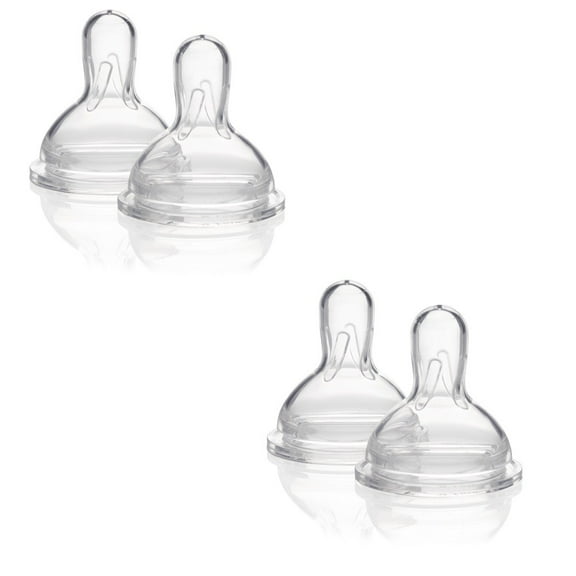 Medela Wide Base Nipple- Medium Flow (2 packs of 3)